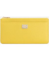 Dolce & Gabbana - Large Card Holder With Tag - Lyst