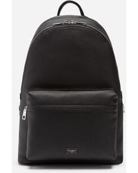 Dolce & Gabbana Calfskin Vulcano Backpack - Black