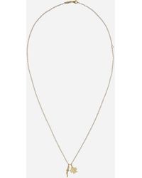 Dolce & Gabbana Collar Con Colgantes De La Buena Suerte - Metálico