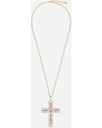 Dolce & Gabbana - 379 Pendente Croce T - Lyst