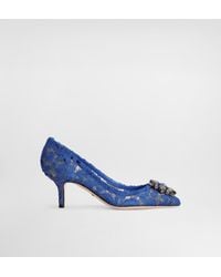 Dolce & Gabbana - Lace Pumps With Brooch Detailing - Lyst