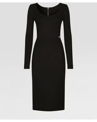 Dolce & Gabbana - Dg Logo Midi Dress - Lyst