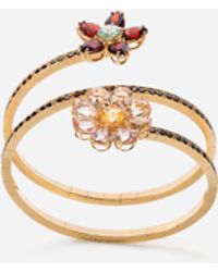 Dolce & Gabbana - Bracelet Spring En Jaune 18 Carats, Grenats Rhodolites, Morganites, Zircon Bleu Et Citrine - Lyst