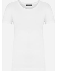 Dolce & Gabbana - T-shirt à manches courtes en jersey - Lyst