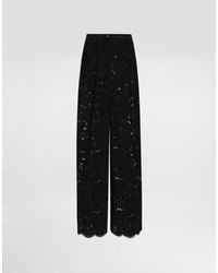 Dolce & Gabbana - Cordonetto Lace Trousers - Lyst