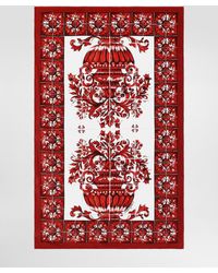 Dolce & Gabbana - Majolica-Print Terry Beach Towel - Lyst