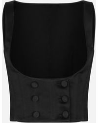 Dolce & Gabbana - Silk Duchesse Double-Breasted Tuxedo Jacket - Lyst