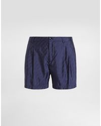 Dolce & Gabbana - Bade-Boxershorts Aus Logo-Jacquard - Lyst