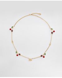 Dolce & Gabbana - Dg Logo Crystal-Embellished Necklace - Lyst