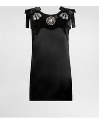 Dolce & Gabbana - Dolce & Gabbana Stretch Satin Dress - Lyst