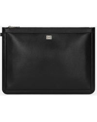 Dolce & Gabbana - Large Calfskin Pouch - Lyst