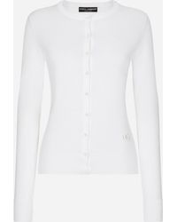 Dolce & Gabbana - カーディガン クルーネック シルク - Lyst