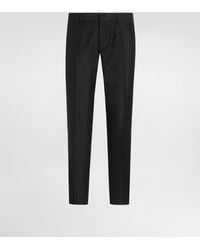 Dolce & Gabbana - Micro Pattern Jacquard Trousers - Lyst