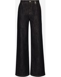 Dolce & Gabbana - Vaqueros Palazzo En Denim De Algodón - Lyst