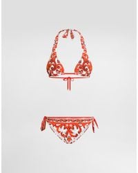 Dolce & Gabbana - Triang Imb+Slip Fioc - Lyst