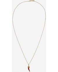 Dolce & Gabbana - Good Luck Necklace Enamelled 18 Carat - Lyst