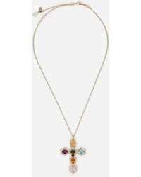 Dolce & Gabbana - Pendant 18-Carat And Multicolored Gems - Lyst