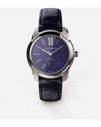 Dolce & Gabbana Uhr DG7 aus stahl mit lapislazuli - Blau