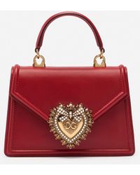 Dolce & Gabbana Borsa Devotion Piccola In Vitello Liscio - Rosso