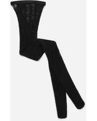 Dolce & Gabbana - Openwork Cotton Tights - Lyst