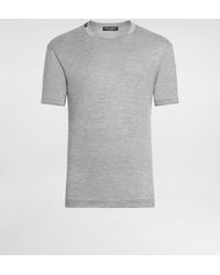 Dolce & Gabbana - Short-Sleeved Silk T-Shirt - Lyst