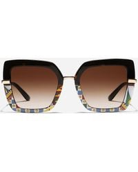 Dolce & Gabbana - Half Print Sunglasses - Lyst