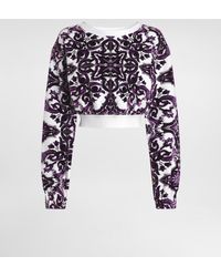 Dolce & Gabbana - Jacquard Chenille Sweatshirt - Lyst
