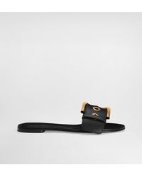 Dolce & Gabbana - Cowhide Flat Slippers - Lyst