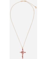 Dolce & Gabbana - Monochrome Pendant 18 Carat And Tourmalines - Lyst