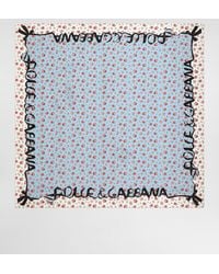 Dolce & Gabbana - Silk Printed Foulard - Lyst