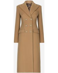Dolce & Gabbana - Wool And Cashmere Blend Doulbe-breasted Coat - Lyst
