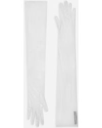 Dolce & Gabbana - Gants Longs En Tulle - Lyst