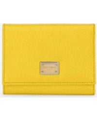 Dolce & Gabbana - Leather Wallet With Logo - Lyst