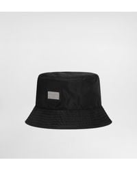 Dolce & Gabbana - Nylon Bucket Hat With Branded Plate - Lyst