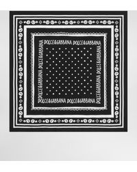 Dolce & Gabbana - Fular De Seda Con Estampado Bandana - Lyst