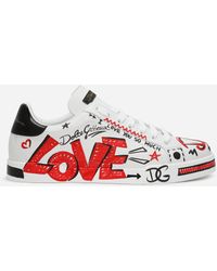 Dolce & Gabbana Sneaker Portofino Love DG - Weiß