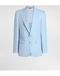Dolce & Gabbana - Sicilia Single-Breasted Linen Jacket - Lyst