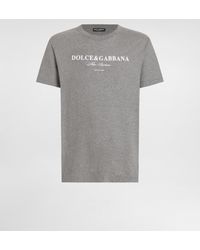 Dolce & Gabbana - Short Sleeve Crew-Neck T-Shirt - Lyst