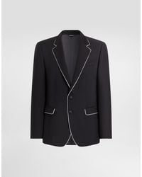Dolce & Gabbana - Martini Light Single-Breasted Wool Twill Jacket - Lyst
