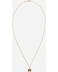 Dolce & Gabbana - Royal Pendant 18-Carat, Jade, Rubies, And Sapphire - Lyst