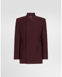 Dolce & Gabbana - Sicilia Double-Breasted Wool Gabardine Jacket - Lyst