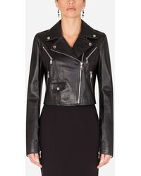 Wiskunde dubbellaag Smederij Dolce & Gabbana Leather jackets for Women | Online Sale up to 70% off | Lyst