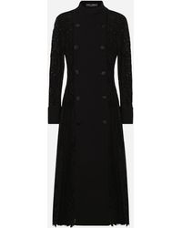Dolce & Gabbana - Cordonetto Lace-Wool Crepe Coat - Lyst