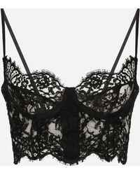 Dolce & Gabbana - Lace Balconette Bralette - Lyst