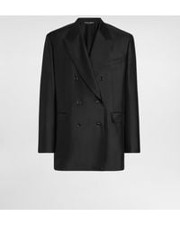 Dolce & Gabbana - Sicilia Light Double-Breasted Silk Twill Jacket - Lyst
