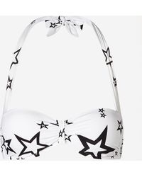 Dolce & Gabbana Bandeau-Bikinitop Gepolstert Mit Millennials Star-Print - Mehrfarbig