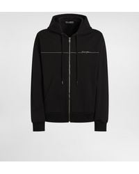 Dolce & Gabbana - Cotton Hooded Sweatshirt - Lyst