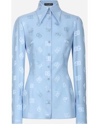 Dolce & Gabbana - Dgロゴ シルクジャカード シャツ - Lyst