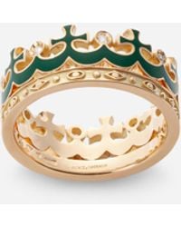 Dolce & Gabbana - Royal Ring 18-Carat And Diamonds - Lyst