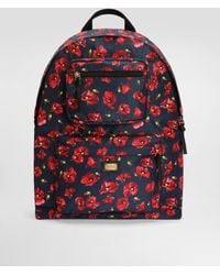 Dolce & Gabbana - Poppy-Print Nylon Backpack - Lyst
